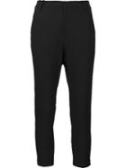 Nili Lotan Slim Fit Cropped Trousers, Women's, Size: 0, Black, Silk/polyester/spandex/elastane/virgin Wool