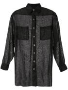 Chanel Pre-owned Linen Straight Shirt - Black