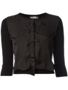 Jeremy Scott - Paneled Cardigan - Women - Polyamide/polyester/rayon - 42, Women's, Black, Polyamide/polyester/rayon