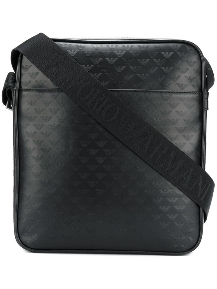 Emporio Armani Embossed Logo Camera Case - Black