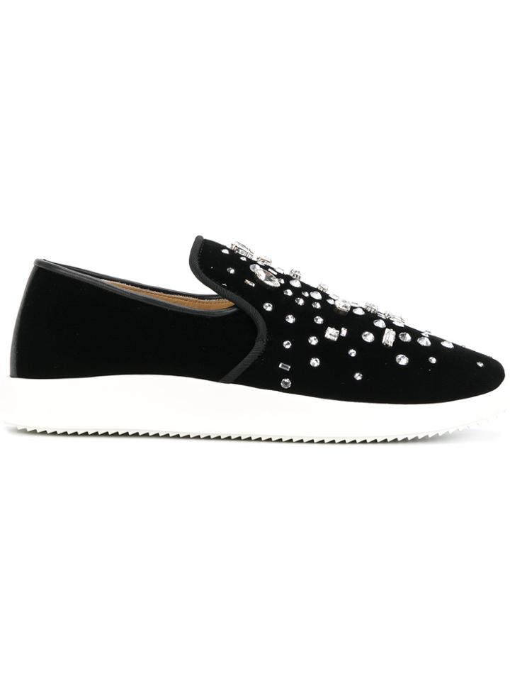 Giuseppe Zanotti Design Dazzling Kim Sneakers - Black