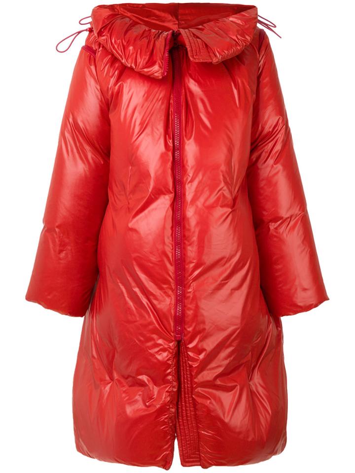 Mm6 Maison Margiela Long Padded Coat - Yellow & Orange
