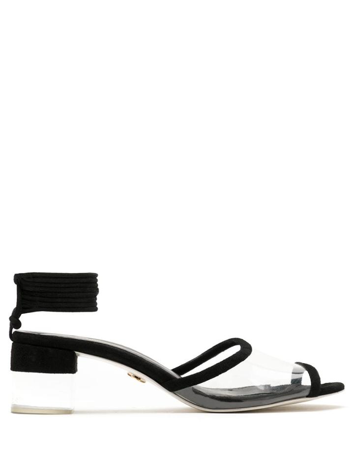 Andrea Bogosian Plinio Clear Sandals - Black