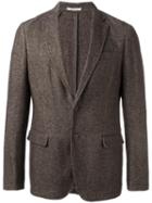 Armani Collezioni Two Button Blazer, Men's, Size: 50, Brown, Cashmere/hemp/polyester/cotton