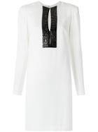 Tufi Duek Long Sleeves Shift Dress - White