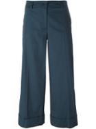 P.a.r.o.s.h. Clay Trousers, Women's, Size: M, Blue, Cotton/spandex/elastane