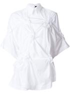 Simone Rocha Scrunched Patch Shirt - White