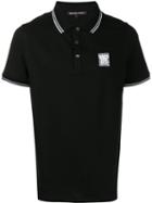 Michael Kors Striped Trim Polo Shirt - Black