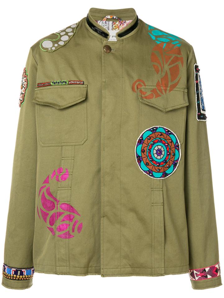 Etro Lightweight Patch Jacket - Green