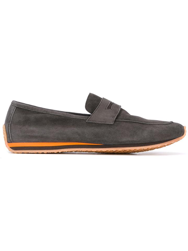 Andrea Ventura Dynamic Penny Loafers - Grey