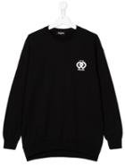 Dsquared2 Kids Logo Chest Print Sweatshirt, Girl's, Size: 14 Yrs, Black