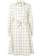 Ps Paul Smith Tie Waist Dress - White