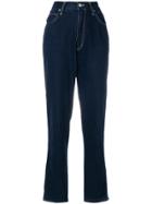 Fendi Vintage High-rise Straight-leg Jeans - Blue