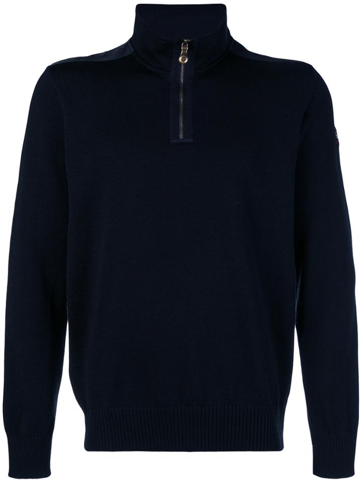 Paul & Shark Zipped Jumper - Blue