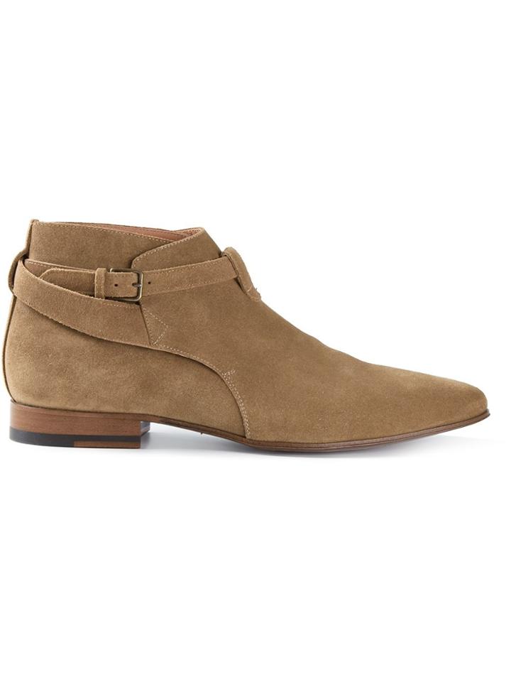 Saint Laurent 'jodhpur' Boots - Nude & Neutrals