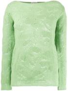 Etro Long-sleeve Fitted Sweater - Green