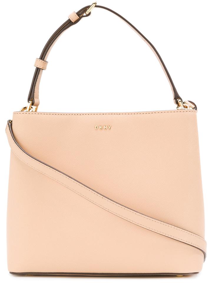 Donna Karan Mini Bucket Tote - Nude & Neutrals