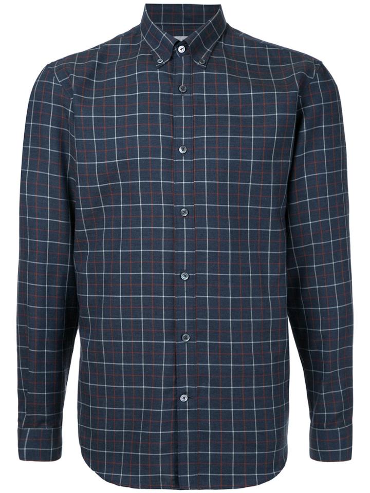 Gieves & Hawkes Plaid Shirt - Blue
