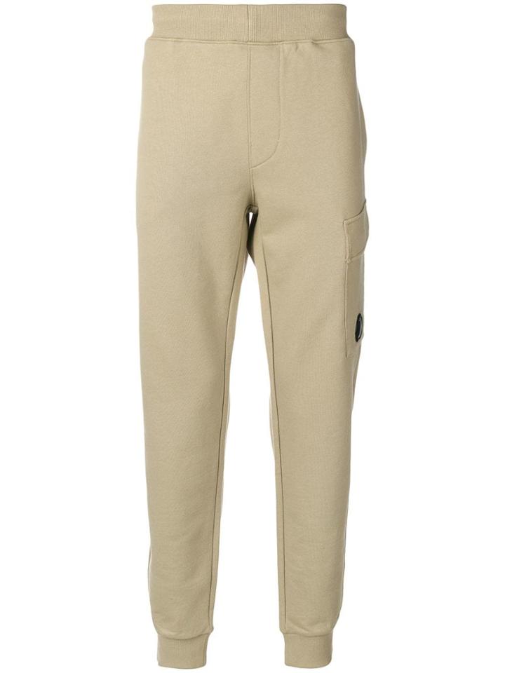 Cp Company Mid Rise Tapered Trousers - Neutrals