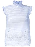 Erdem Mika Striped Tank Top - Blue
