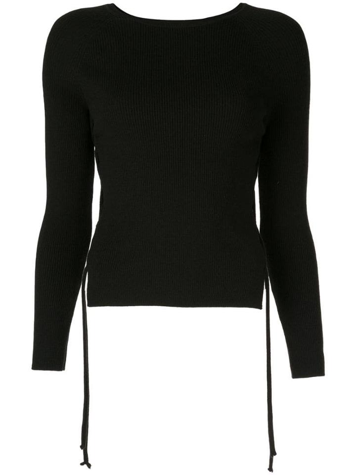 Dion Lee Cut Out Sweater - Black