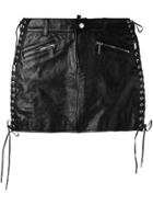 Dsquared2 Lace Detail Mini Skirt - Black