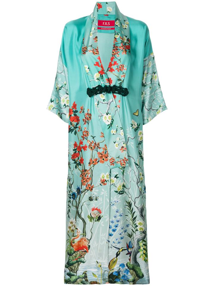 F.r.s For Restless Sleepers Kimono Dress - Blue