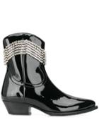 Chiara Ferragni Embellished Ankle Boots - Black
