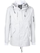 11 By Boris Bidjan Saberi Short Hooded Parka - White