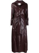 Nanushka Belted Shirt Dress - Purple