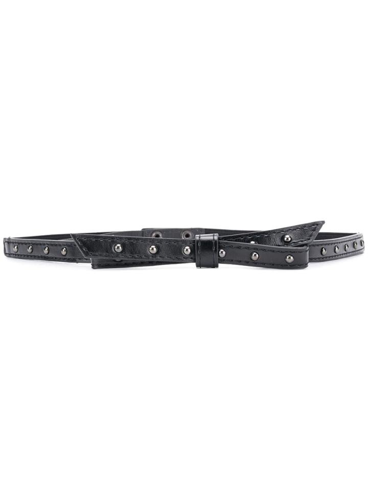 Liu Jo Studded Bow Belt - Black