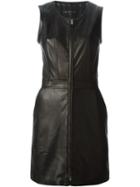 Barbara Bui Zip Front Lambskin Dress