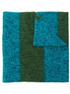 Mp Massimo Piombo Striped Pattern Scarf, Adult Unisex, Blue, Mohair/wool/polyamide