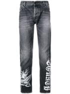 Marcelo Burlon County Of Milan Light Wash Anti-fit Jeans - Grey