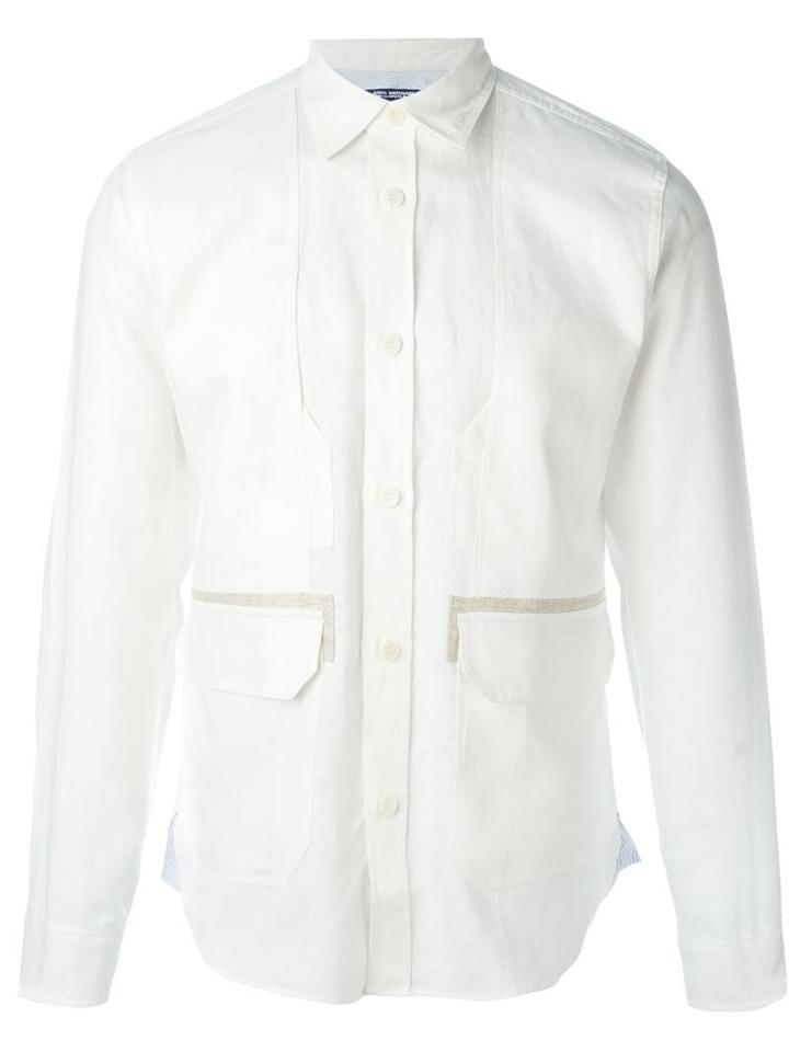 Junya Watanabe Comme Des Garçons Man Pocket Trim Detail Button Down Shirt