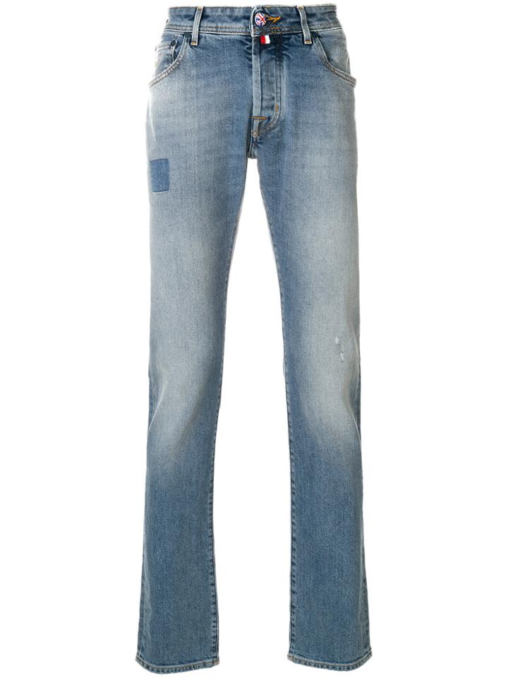 Jacob Cohen Patch Detail Regular Jeans - Blue