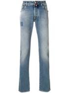 Jacob Cohen Patch Detail Regular Jeans - Blue