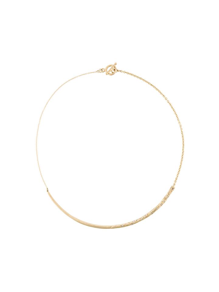 Uhuru Diamond Embellished Necklace - Metallic