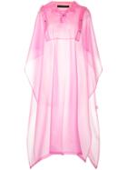 Blindness Long Waterproof Jacket - Pink