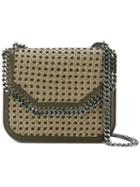Stella Mccartney - Falabella Box Wicker Bag - Women - Artificial Leather - One Size, Green, Artificial Leather