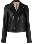 Yves Salomon Meteo Classic Biker Jacket - Black