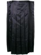 Junya Watanabe Midi Pleated Skirt - Black