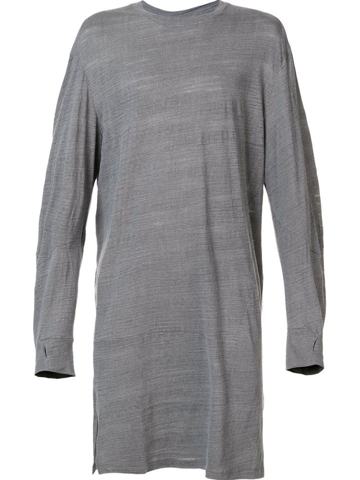 Byungmun Seo Longsleeved T-shirt, Men's, Size: 46, Grey, Cotton