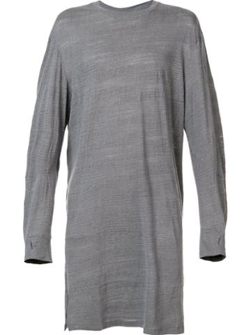 Byungmun Seo Longsleeved T-shirt, Men's, Size: 46, Grey, Cotton