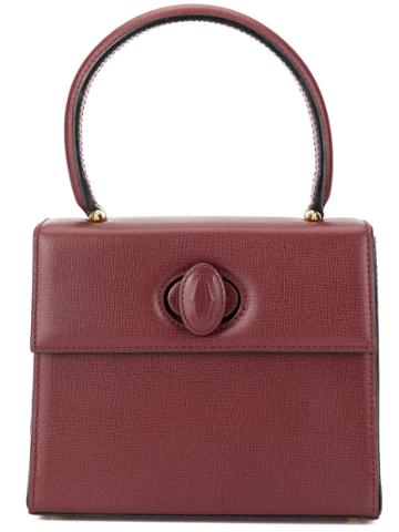 Cartier Vintage Logo Handbag - Red