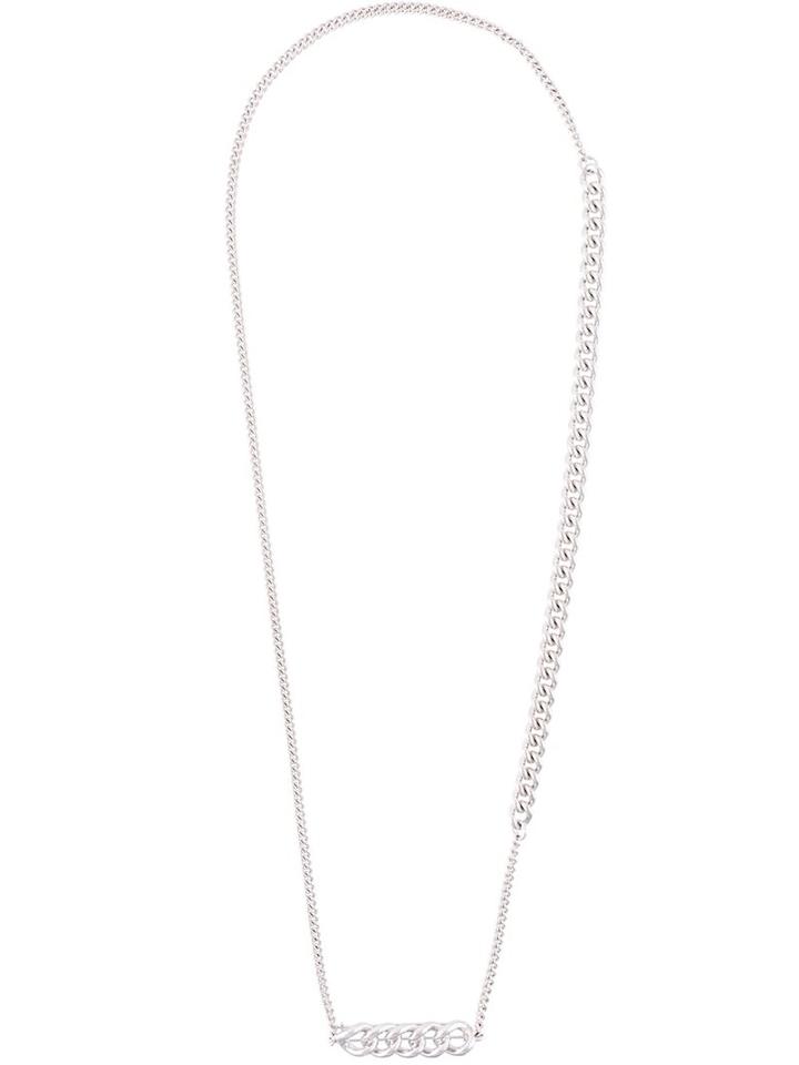 Maison Margiela Chain Pendant Necklace, Women's, Metallic