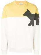 Maison Kitsuné Walking Fox Sweatshirt - Yellow