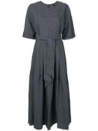 Aspesi Belted Long Dress - Grey