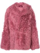 Sies Marjan Fur Coat - Pink & Purple