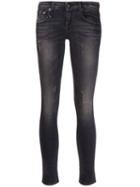 R13 'kate' Skinny Jeans, Women's, Size: 26, Black, Cotton/polyester/spandex/elastane